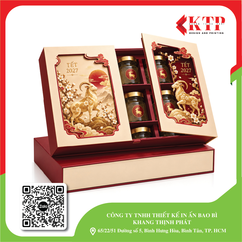 Mẫu hộp Tết cao cấp 2027 mẫu 19