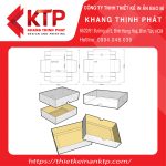 Bản thiết kế của hộp giấy kiểu âm dương