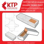 Bản thiết kế hộp giấy kiểu nắp trượt