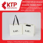 Gam màu trắng đen kết hợp nhuần nhuyễn trong mẫu túi giấy này