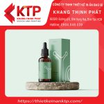 Hộp đựng serum màu xanh nhẹ nhàng