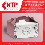 Hộp giấy đựng bánh kem màu sắc ấn tượng