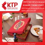 Hộp giấy đựng bánh Pizza có thiết kế ấn tượng