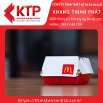 In hộp giấy đựng bánh ngọt bằng chất liệu Ivory