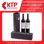 Mẫu hộp giấy đựng rượu có thiết kế tối giản