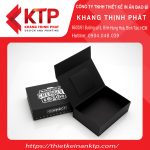 Mẫu hộp giấy nắp lật màu đen sang trọng