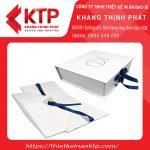 Mẫu hộp quà tone trắng sang trọng cho sự kiện