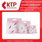 Mẫu túi giấy có font chữ và thiết kế hút mắt, độc đáo