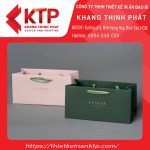 Mẫu túi giấy với 2 màu sắc đơn giản, sang trọng
