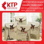 Mẫu túi quà tặng sử dụng những mảng thiết kế đậm chất riêng