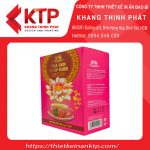 Tên công ty sản xuất trà và nguyên liệu được ghi đầy đủ ở hộp trà