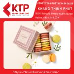Thiết kế sang trọng của hộp bánh Macaron