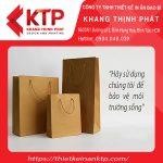 Thông điệp bảo vệ môi trường từ túi giấy đựng trái cây