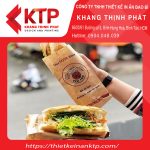Thương hiệu bánh mì Pewpew được in trên vỏ bánh