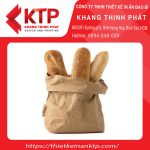 Túi giấy cỡ lớn đựng nhiều bánh mì que cùng một lúc
