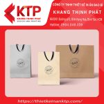 Túi giấy có thiết kế logo đơn giản