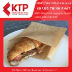 Túi giấy đựng bánh sừng trâu