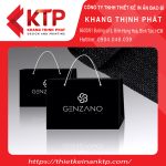 Túi giấy màu đen đơn giản nhưng sang trọng
