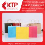 Túi giấy màu đơn giản