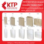 Túi giấy size lớn tích hợp đựng rau củ, đồ ăn tươi sống
