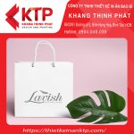 Túi giấy trắng đựng mỹ phẩm