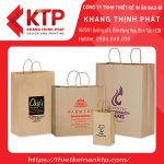 Túi xách giấy có in thông tin về doanh nghiệp