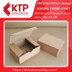 Hộp giấy Kraft nắp gài