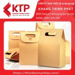 Hộp giấy Kraft nắp treo