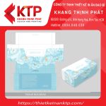 Bản vẽ thiết kế của hộp khăn giấy