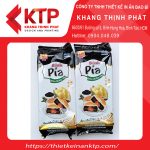 Bao bì bánh pía mè đen, màu sắc phù hợp