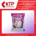 Bao bì đựng bánh kẹo màu tím nổi bật
