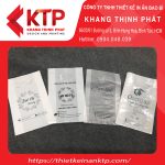 Bao bì trắng in thông tin cửa hàng