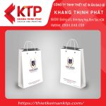 Giấy Kraft trắng in logo lên màu chuẩn