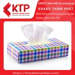 Họa tiết caro ấn tượng trên hộp giấy