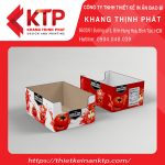 Hộp đựng hoa quả màu đỏ nổi bật