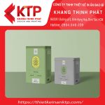 Hộp đựng trà đơn giản bằng thiếc