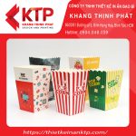 Hộp giấy có thiết kế nổi bật, màu sắc bắt mắt