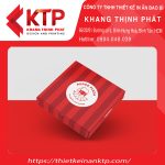Hộp giấy đựng bánh pizza màu đỏ