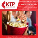 Hộp giấy đựng bắp trong các rạp phim