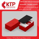 Hộp giấy đựng điện thoại màu đỏ chắc chắn