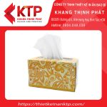 Hộp khăn giấy phối màu vàng cam nổi bật