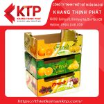Khay giấy đựng trái cây có thiết kế đẹp mắt