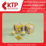 Màu sắc nổi bật của hộp giấy đựng bánh