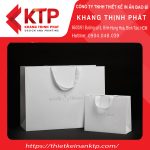 Mẫu túi giấy đựng giày trắng cao cấp