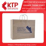 Mẫu túi giấy Kraft in logo đơn giản