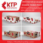Thiết kế hộp giấy đựng trái hình chữ nhật phổ biến