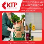 Thiết kế túi giấy định lượng lớn để đựng rau củ, thực phẩm
