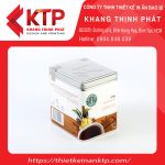 Thương hiệu trà Starbuck đựng trong hộp thiếc