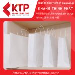 Túi giấy Kraft trắng có nhiều kích thước khác nhau