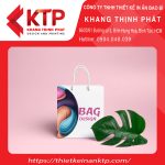Túi giấy quai dù có thiết kế đơn giản